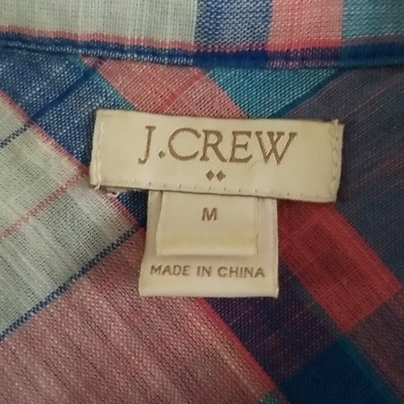 J. Crew Women's Plaid Popover - Picture 5 of 7